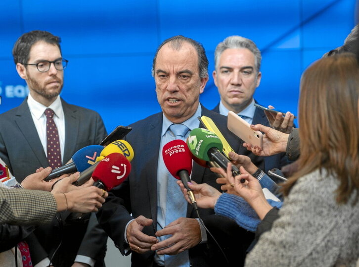 García Adanero, en Madrid, tras cerrar el acuerdo para integrarse en el PP.