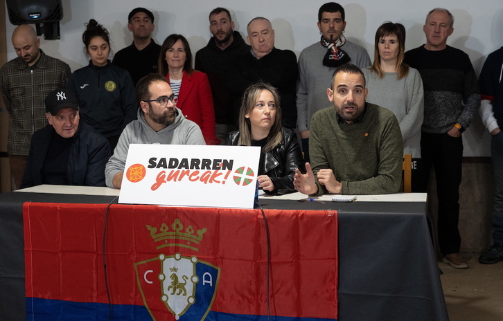 El manifiesto se ha hecho público este mediodía en la Peña Alegría de Iruña.