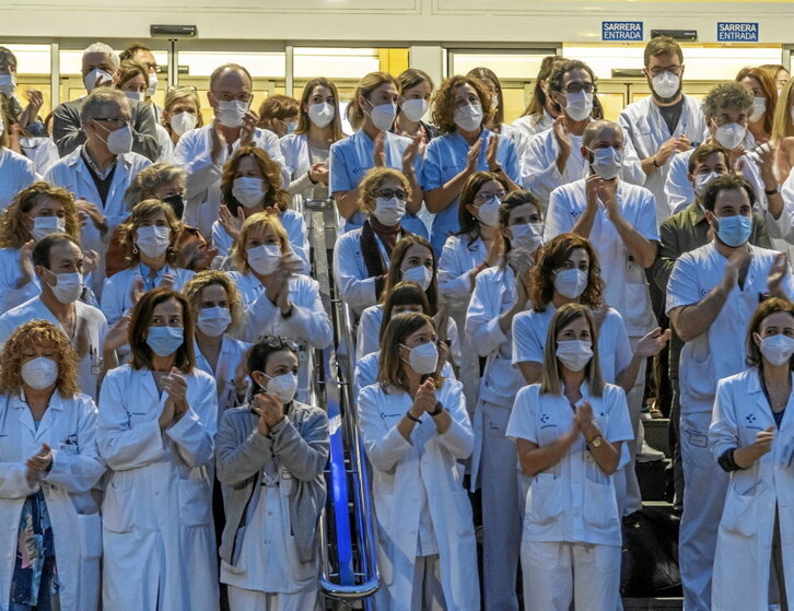 Donostiako Ospitaleko elkarretaratze baten artxiboko irudia.
