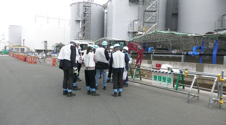 Imagen de la planta nuclear de Fukushima Daiichi tomada durante la visita realizada el pasado diciembre.