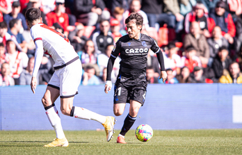 David Silva, en el partido de Vallecas, donde fue uno de los destacados.