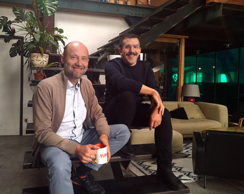Los directores de animación Arnaud Demuynck y Rémi Durin.