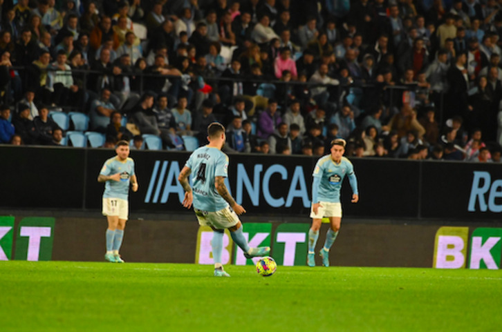 Unai Núñez en un partido con el Celta de esta temporada.