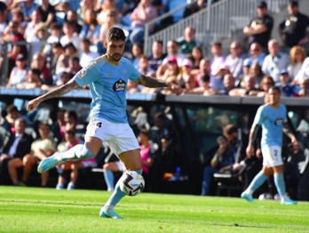 Unai Núñez en un partido con el Celta de esta temporada.
