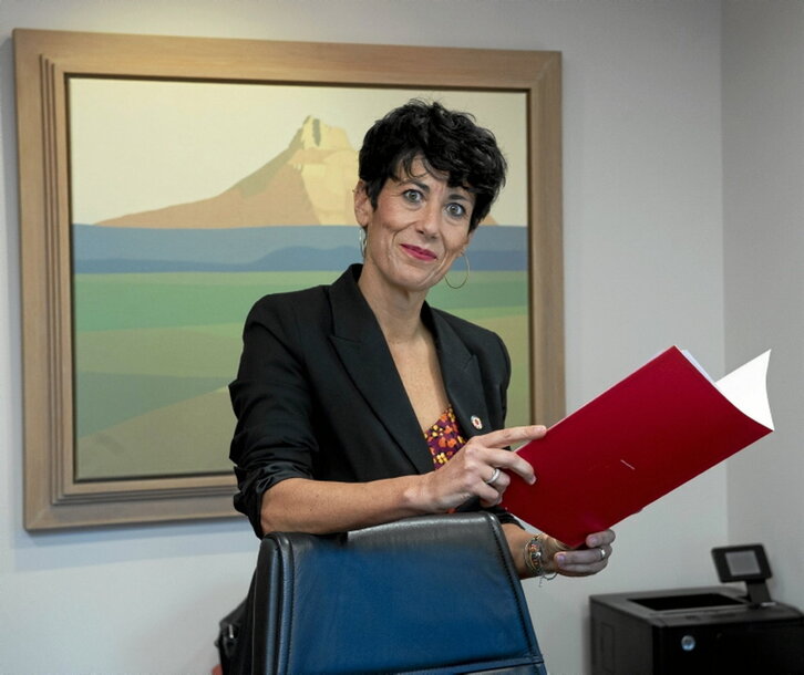 La consejera de Economía y Hacienda, Elma Saiz.