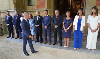 Iñigo Urkullu, con su equipo en el Consejo de arranque de este curso 2022-23.