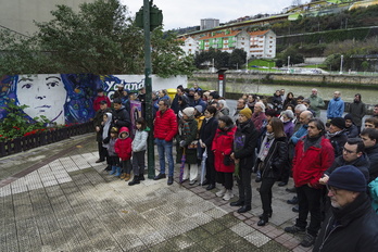 Un momento del homenaje a Yolanda González.