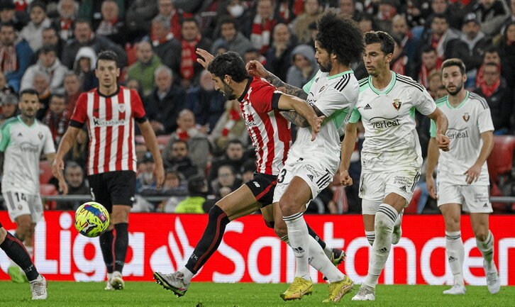 Athletic y Osasuna empataron a cero en San Mamés en el partido disputado el pasado 9 de enero.