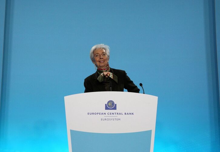 La presidenta del Banco Central Europeo (BCE), Christine Lagarde, ha comparecido ante los medios de comunicación.