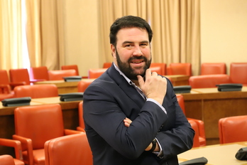 Jon Iñarritu, en las dependencias del Congreso, en Madrid.