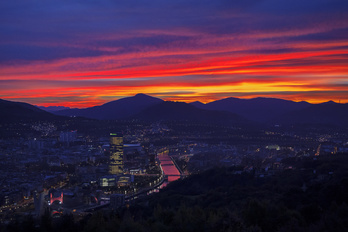 Bilbo, ilunabarra Artxandan