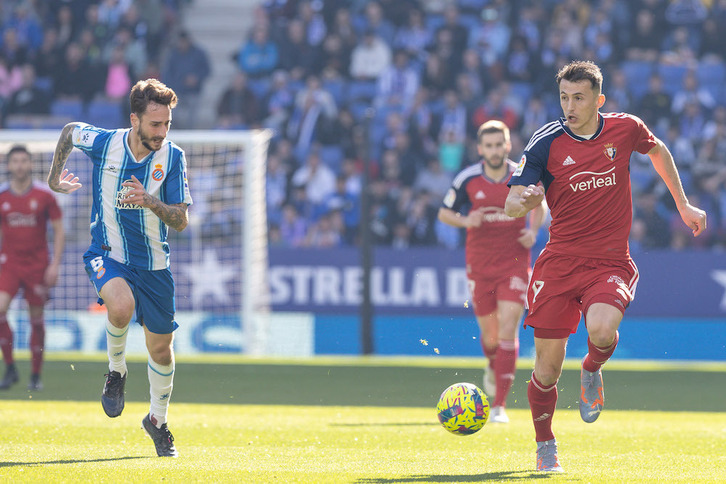 Budimir ha hecho el gol de Osasuna en el primer tiempo.