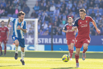 Budimir ha hecho el gol de Osasuna en el primer tiempo.