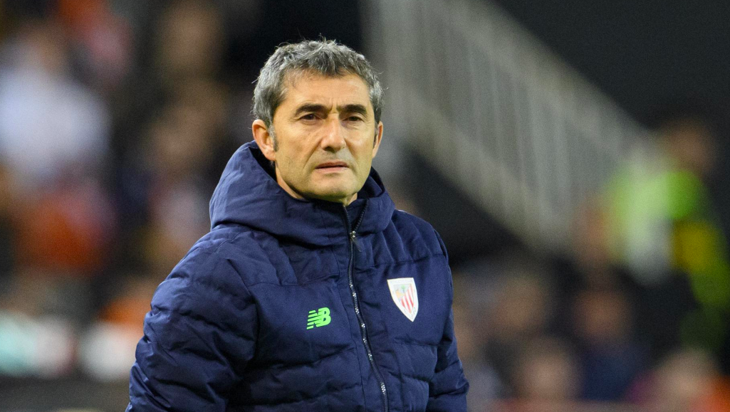 Valverde en el partido de Copa en Mestalla. (@AthleticClub) Valverde en el partido de Copa en Mestalla. (@AthleticClub)