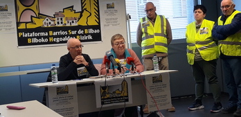 Presentación de la plataforma de los barrios del sur de Bilbo.