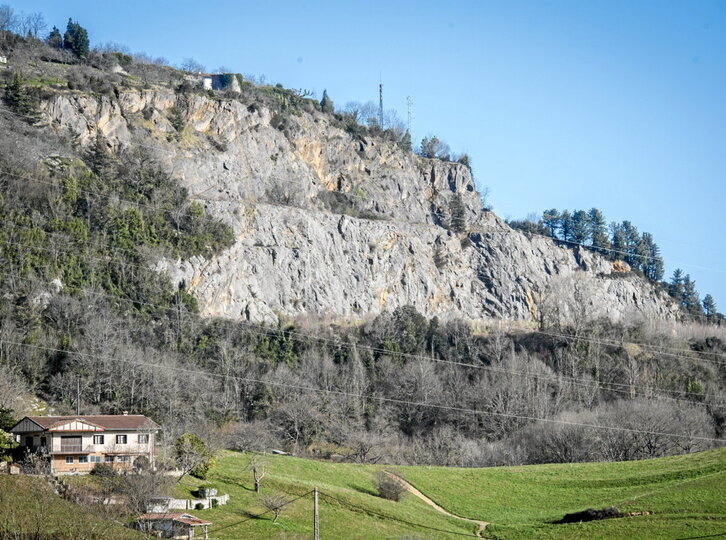 La cantera de Santa Bárbara, en la localidad guipuzcoana de Hernani.