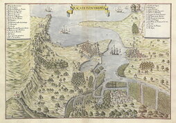 Hondarribiko portuaren ikuspegia, 1655 inguruan.