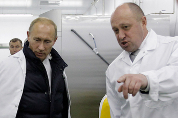 Imagen de archivo de Putin y Prigozhin. 