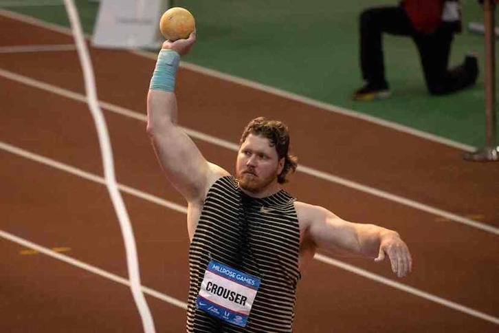 Randy Crouser, la indiscutible estrella del lanzamiento de peso.