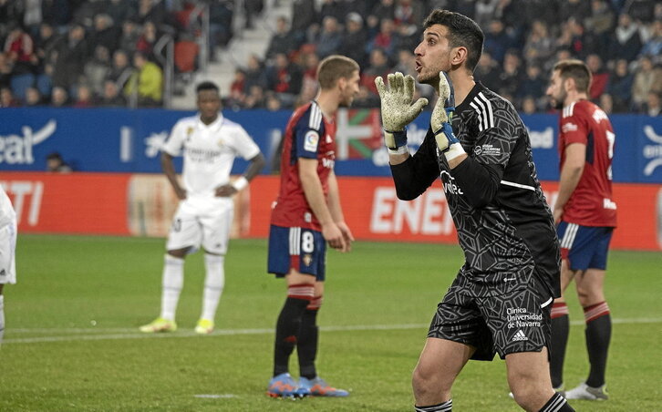 Sergio Herrera recuperó la titularidad en Liga después de once jornadas.