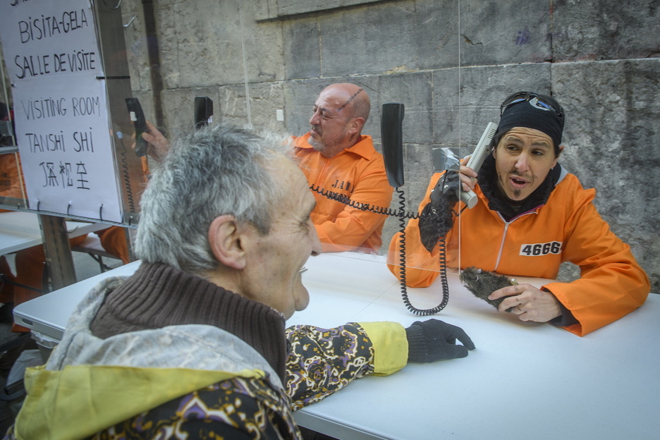 Bisita-gela Tolosako hirigunean. 