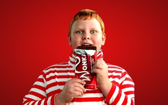 El personaje de Augustus Gloop en 'Charlie y la fábrica de chocolate' (2005).