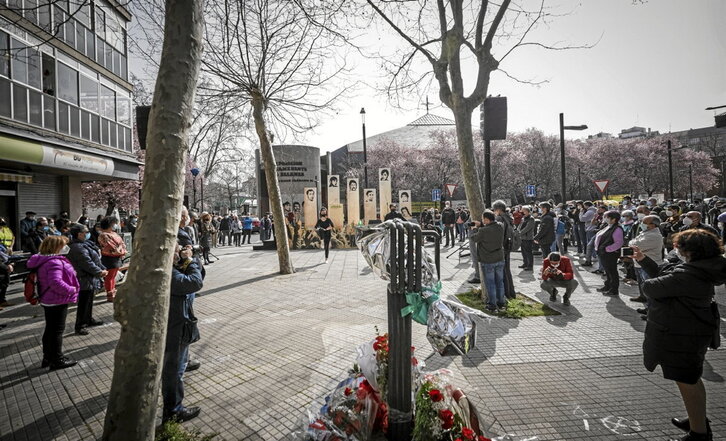 Acto de homenaje, en 2021, a las víctimas del 3 de Marzo .