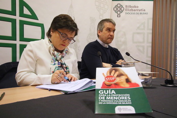 Escapa y Olbarria, este miércoles en Bilbo.