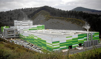 Zubietako erraustegia 2021eko urtarrilean hartutako irudi batean.