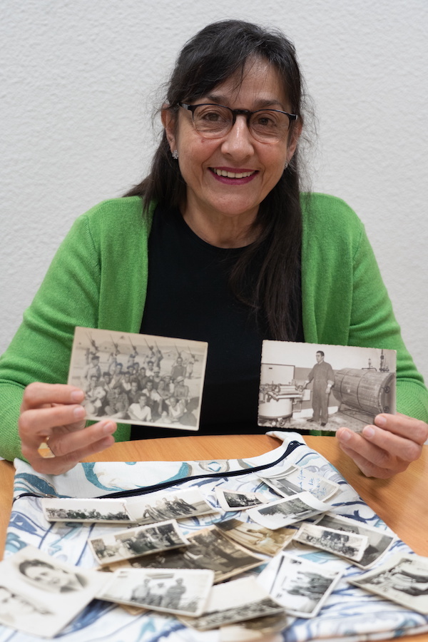 Maite Magallón Metauten, nieta de Julio que ha reconstruido su azarosa vida. (Jagoba MANTEROLA/FOKU)