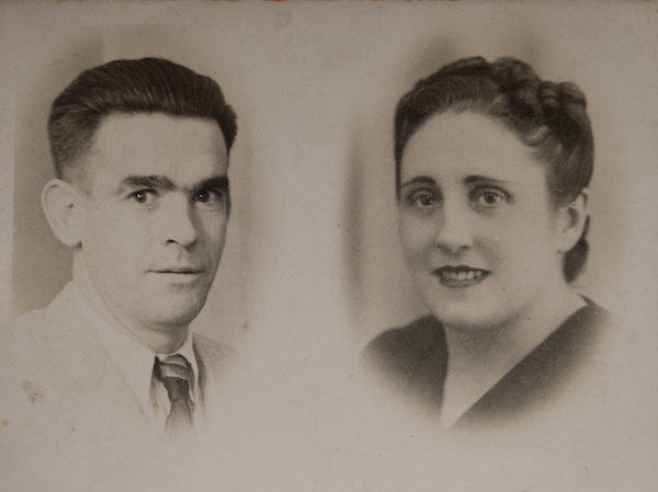 Retrato de la pareja Julio Metauten y Rosa Isiegas. (Cedida por Maite MAGALLÓN METAUTEN)