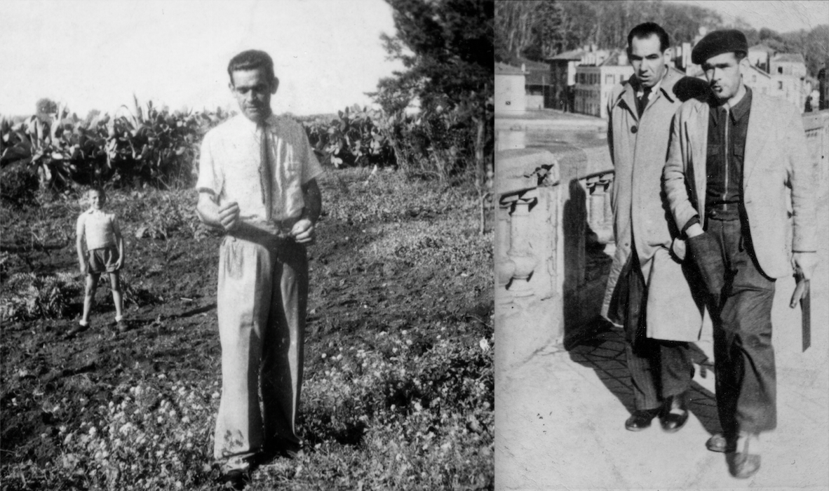 Imágenes de Metauten tras regresar a Europa a mediados de los años 40. (Cedida por Maite MAGALLÓN METAUTEN)