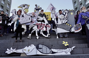 Concentración contra la guerra en Bilbo