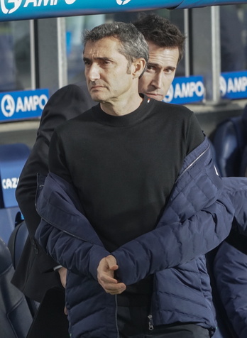 Ernesto Valverdek ez du bere taldea despitatzerik nahi.