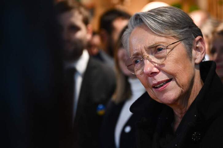 La primera ministra francesa,Elisabeth Borne.