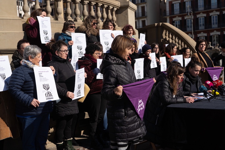 El Movimiento Feminista de Euskal Herria ha anunciado las manifestaciones que ha convocado para el próximo 8 de marzo.