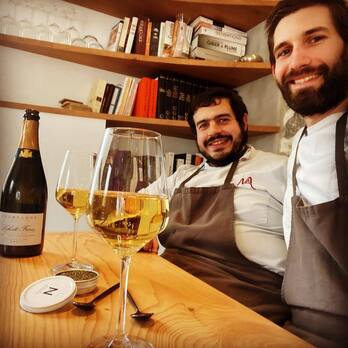 Nicolas Montceau sukaldaria eta Julien Bonnal gozogilea.