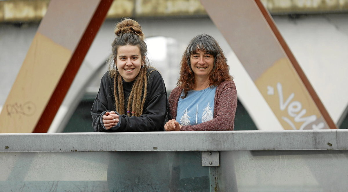 Eli eta Sonia, Donostian egindako elkarrizketan (Maialen ANDRES / FOKU)