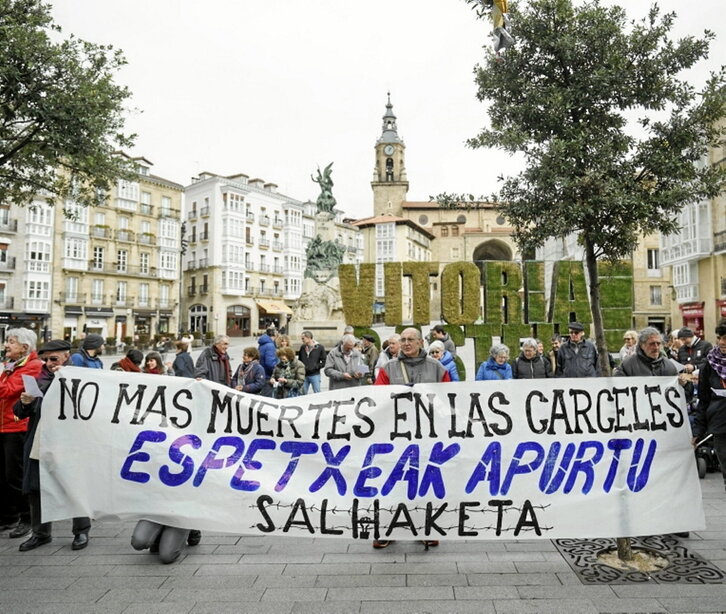 Concentración en Gasteiz.