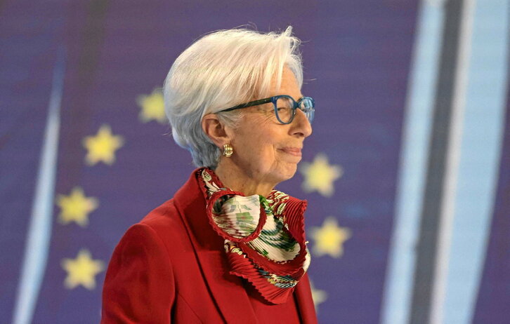 Christine Lagarde, presidenta del BCE, compareció ante los medios para informar de las decisiones adoptadas.