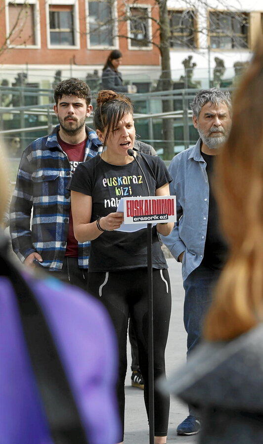 Donostian egindako agerraldia.