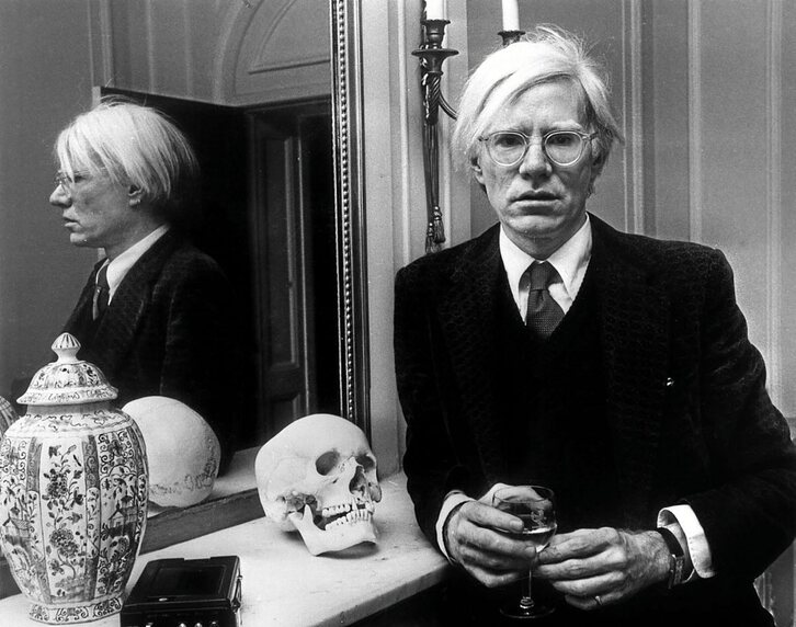 Warhol en Londres en 1975. Fotografía: Getty Images