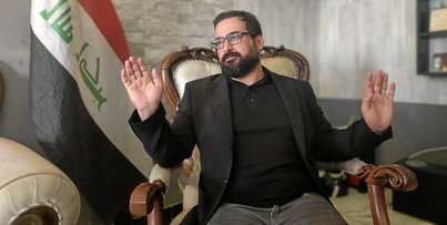 Muntazer al-Zaidi, héroe nacional para miles de iraquíes, recibió a GARA en su casa de Bagdad