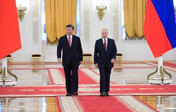 Xi Jinping y Vladimir Putin, en el Kremlin.
