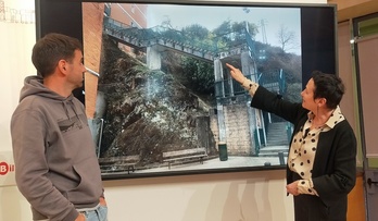 Rueda de prensa de EH Bildu Bilbo para pedir un proyecto de urbanización para Betolaza.