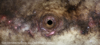 El equipo de astrónomos ha detectado un agujero negro ultramasivo. 