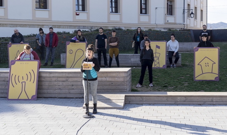 Ostegun honetan Rafa Plazan egindako agerraldia.