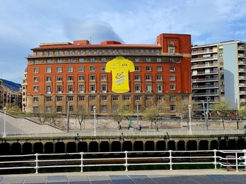 Promoción de la salida del Tour 2023 en Bilbo.