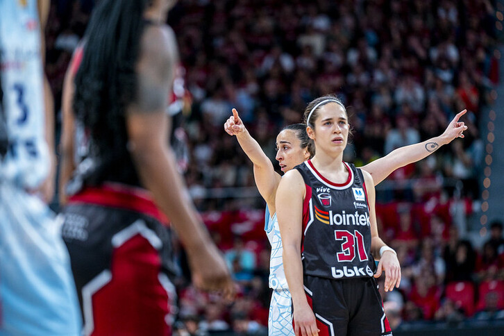 Itziar Ariztimuño, finalerdietako partidan zehar. 