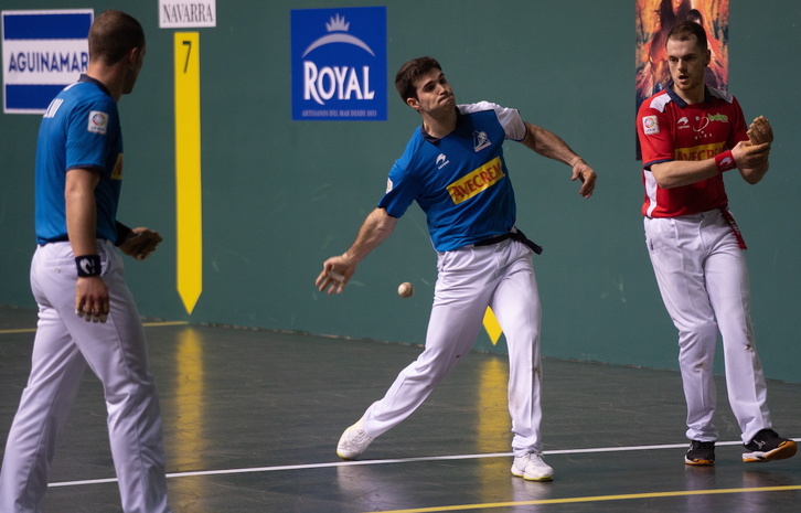 Zabaleta, en la final del Parejas.